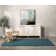 Sorrento Handwoven Performance Stripe Deep Blue Fabric Area Rug