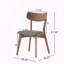 Chaise rembourrée en noyer avec structure en bois durable-801053331-801053332
