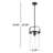 Fenecia 1-Light Dimmable Cylinder Pendant-478504165