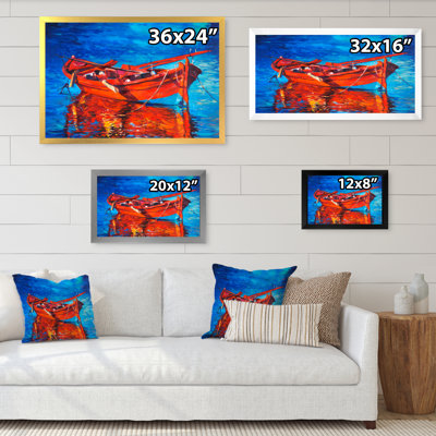 Bateaux en mer V - reproduction d'art sur toile