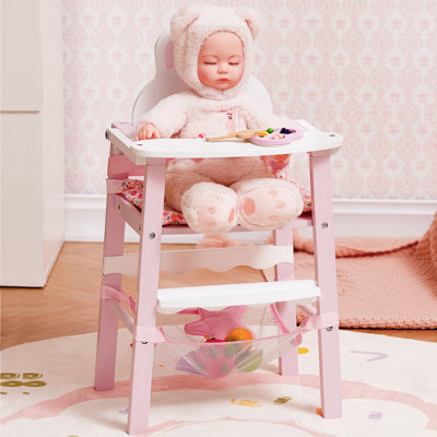 Wooden Baby Doll High Chair