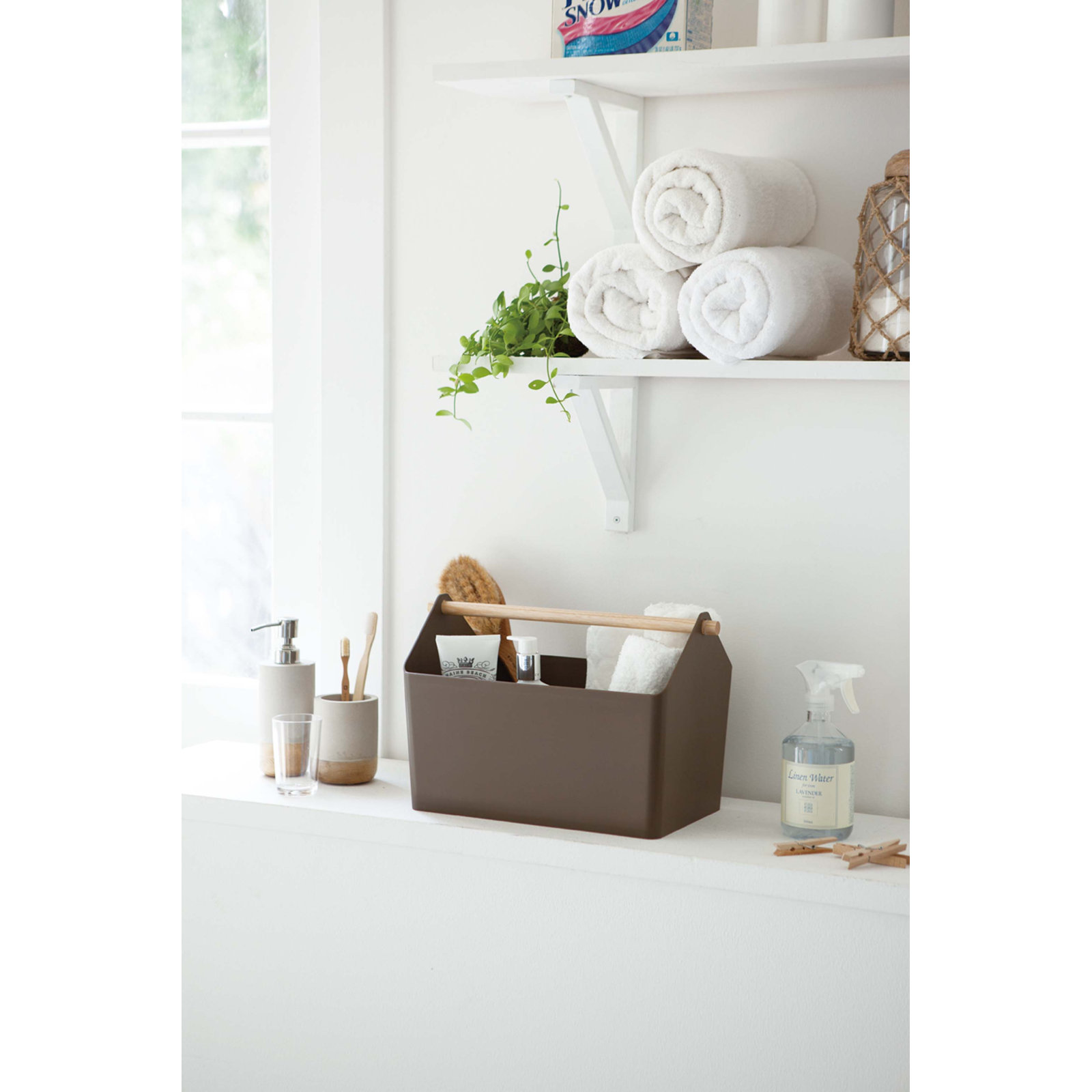 Storage Organizer Bin, Brown