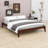 Solid Dry Bamboo Wood Platform Bed-1782834605