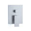 Système de douche de pluie mural haute pression 12 pouces avec pomme de douche à main, bec de baignoire et valve brute-122464933