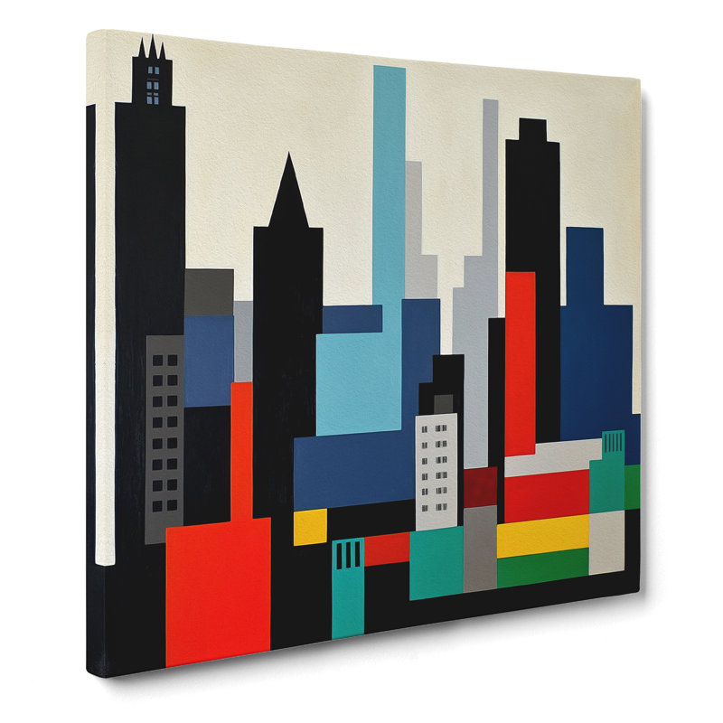 City of Manchester Suprematism - Wrapped Canvas