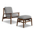 Méridienne et repose-pieds Mid Century