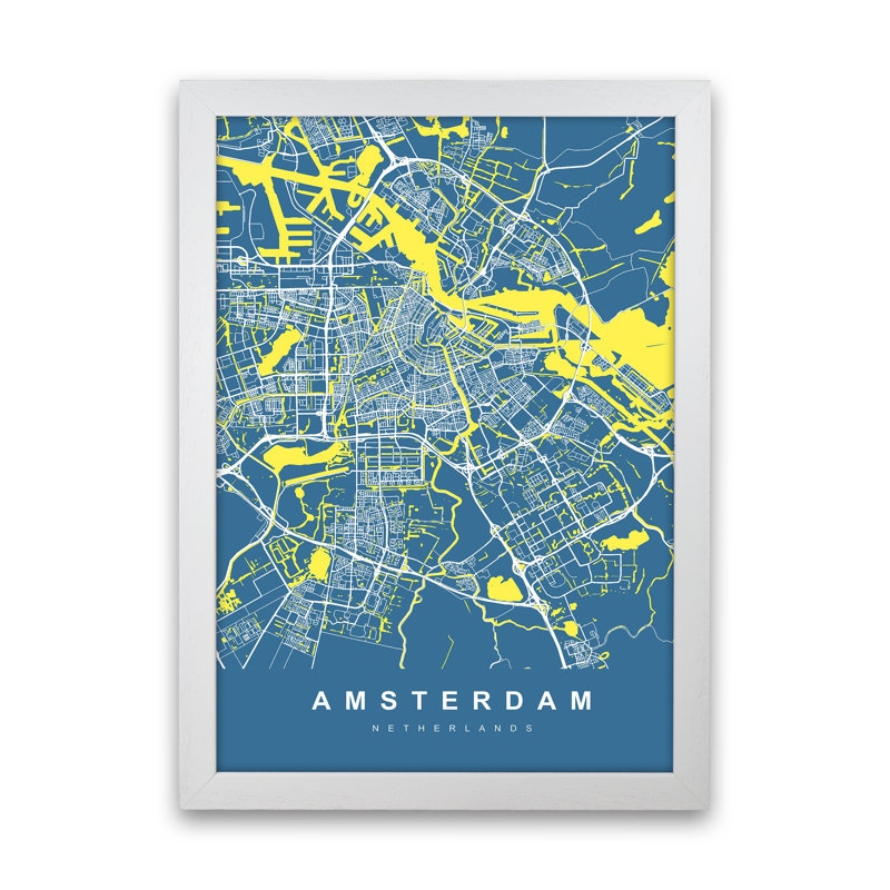 Amsterdam I - Print, White Paper, 34cm H x 25cm W x 3cm D