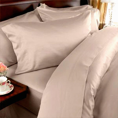 Luxury Comfort 1200 Thread Count Beige Bed Sheet Set - Deep Pocket 4pc Size - Soft & Smooth Microfiber Sheets - Hotel Quality - Wrinkle & Fade Resistant