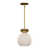 Brushed Gold/Opal Glass selected