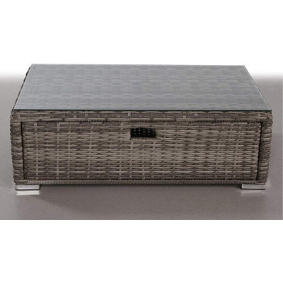 Fully Assembled Glass Outdoor Coffee Table