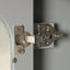 Meuble-lavabo 24 po avec lavabo, meuble-lavabo avec deux tiroirs et porte, tablette réglable, bois massif et panneau de fibres à densité moyenne-854687860