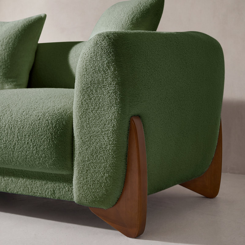 Ensemble de salon 3 pièces Modern Boucle, Vert
