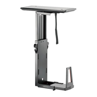 Station de travail noire Mount-It pour écrans de moins de 20 po pouvant supporter jusqu'à 33 lb