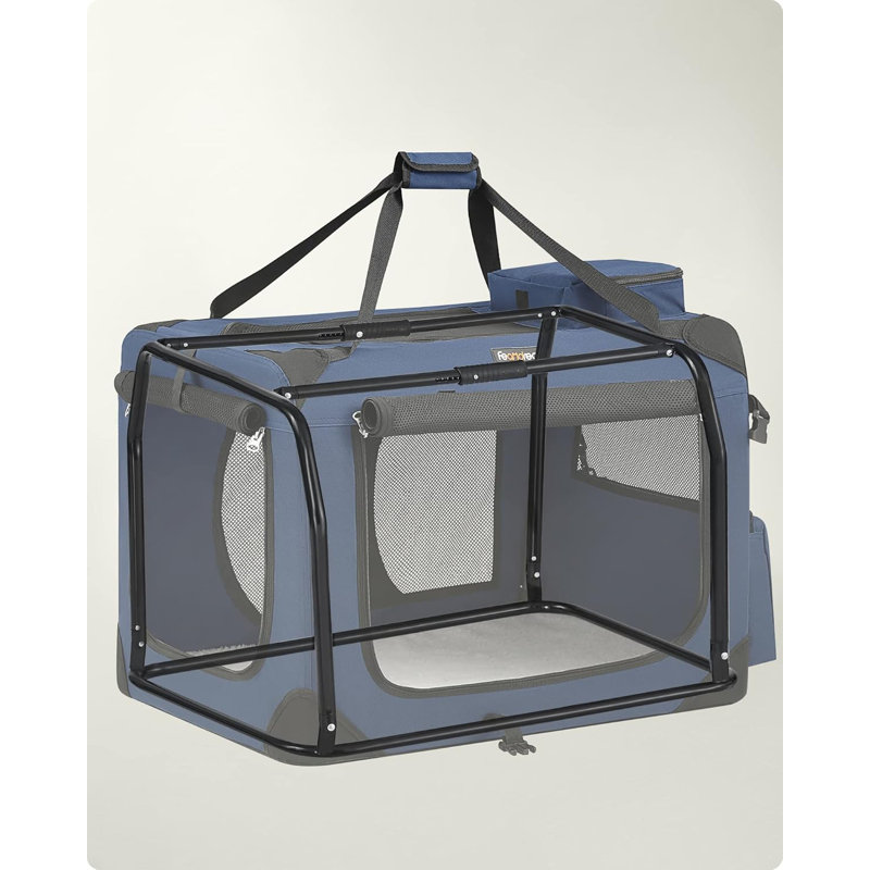 Collapsible Pet Crate, Blue
