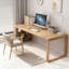 Bureau rectangulaire en bois massif Burlywood-757130290