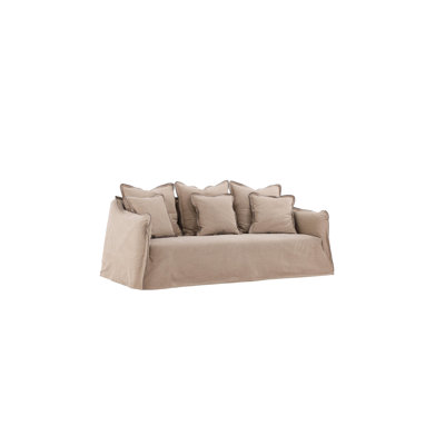 Nies Wood 210cm Reception Sofa