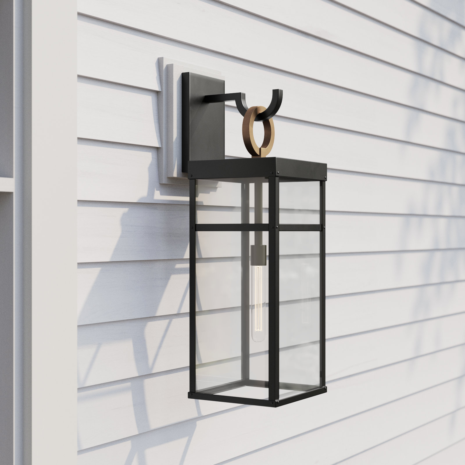 Amelia Outdoor Wall Light, 29" H x 9.5" W x 10.75" D