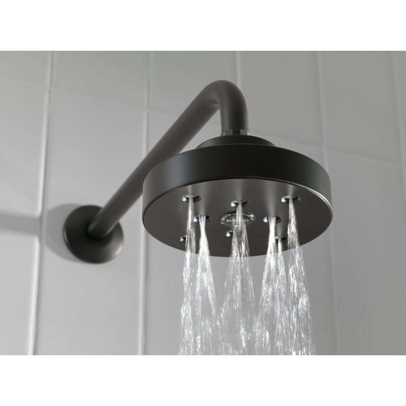 Odin® 5" Linear Round H2OKinetic® Single Function Wall Mount Showerhead