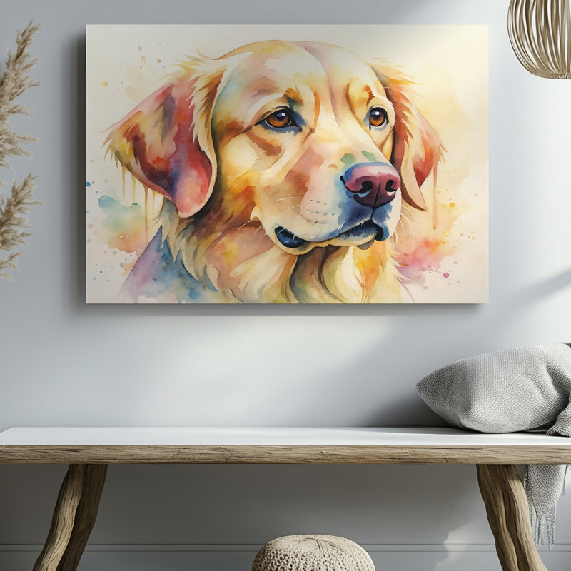Reproduction d'art sur toile, Golden Retriever, 16 x 20 in