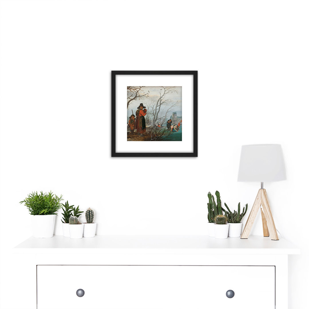 Winter Amusement On Ice by Adriaen Van De Venne - Single Picture Frame Painting