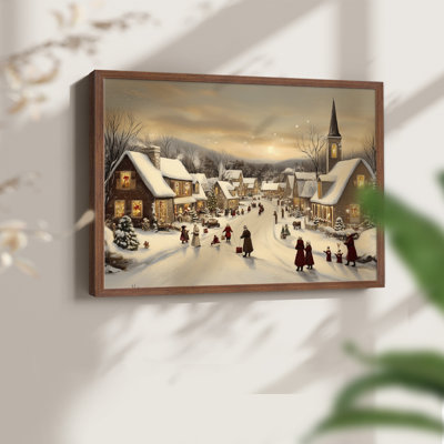 Chirstmas Art-CMLV -Framed Print - Restickable