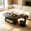Table basse contemporaine de luxe avec tiroir de rangement
