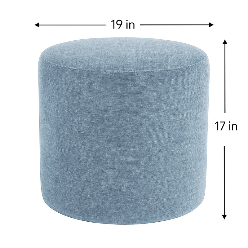 Repose-pieds Crescendo, Polyester bleu clair