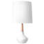 Lampe de table blanche 25 po Ieuan