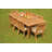Masten 6 - Person Teak Wood Patio Dining Set with Rectangular Table-1963567732