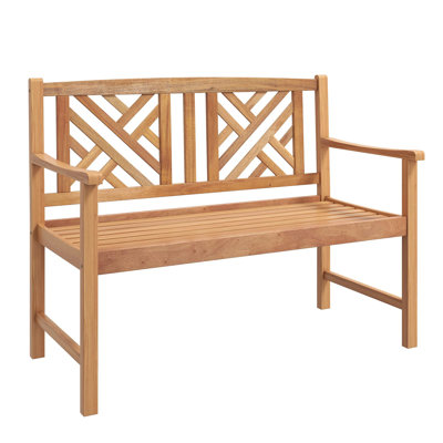 Athanas Solid Wood Traditional Bench