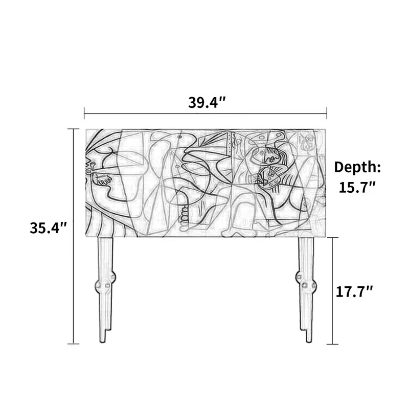 Armoire de décoration abstraite