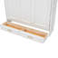 Lit escamotable double avec 2 tiroirs de rangement et lit escamotable beige