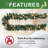 9Ft  Pine Cone Christmas Garland