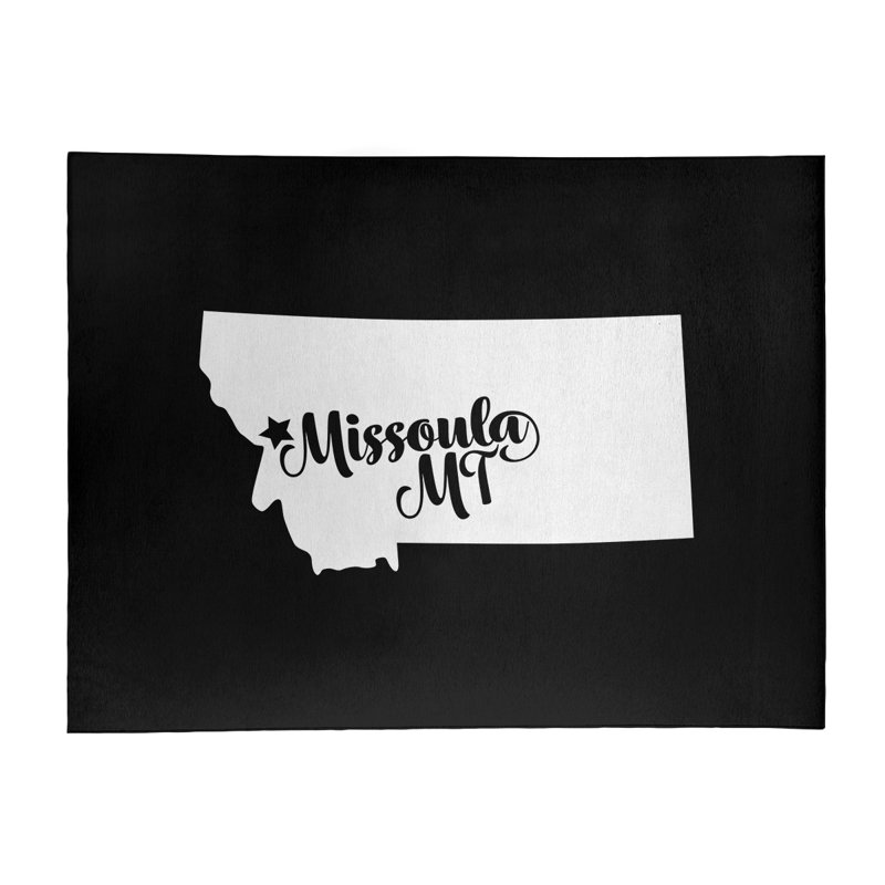 Tapis en poly-chenille missoula montana, Rectangle 9 pi x 12 pi
