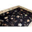 Hand-Knotted High-Quality Black and Beige Area Rug