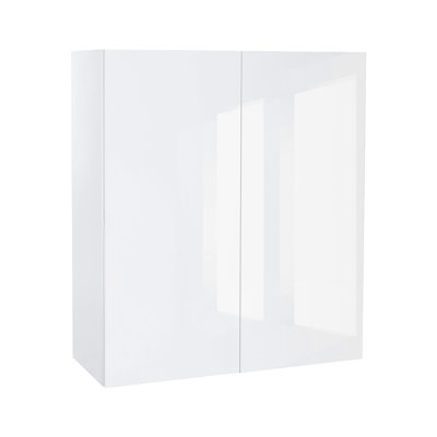 Quick Assemble Modern Style, White Gloss 30 x 30 in. Wall Kitchen Cabinet, 2 Door (30 in. W x 12 D x 30 in. H) -  Cambridge, SA-WU3030-WG