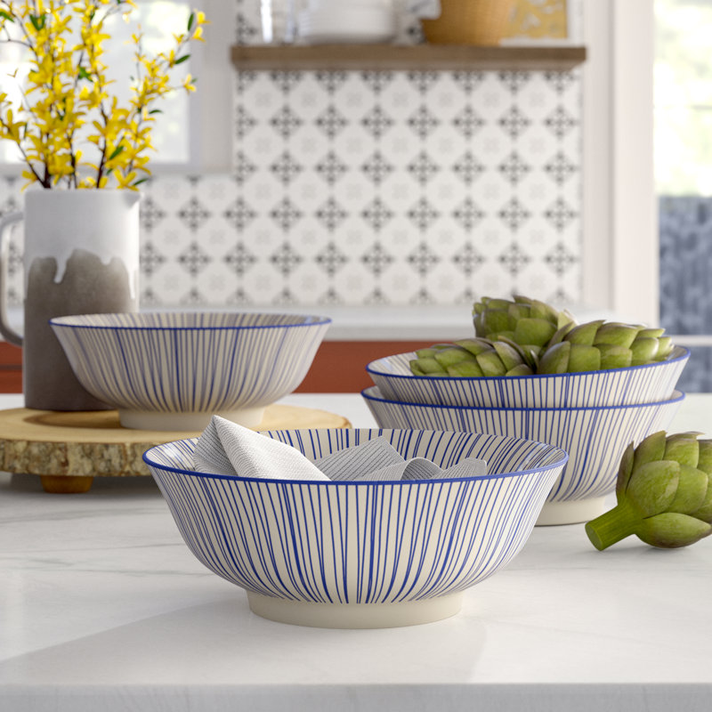 Gearld 4 Piece Modern Dining Bowl Set