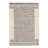 Swirl Moroccan Handmade Grey with Partial Cream Border Wool Area Rug By Tufty Home-81281263