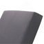 Ensemble de chaises longues, espace disponible sur un côté, bois massif d'acacia avec coussin de détente (gris foncé et triple pli) - version assortie disponible-1906002576