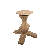 Anghelache Round Solid Wood Dining Table