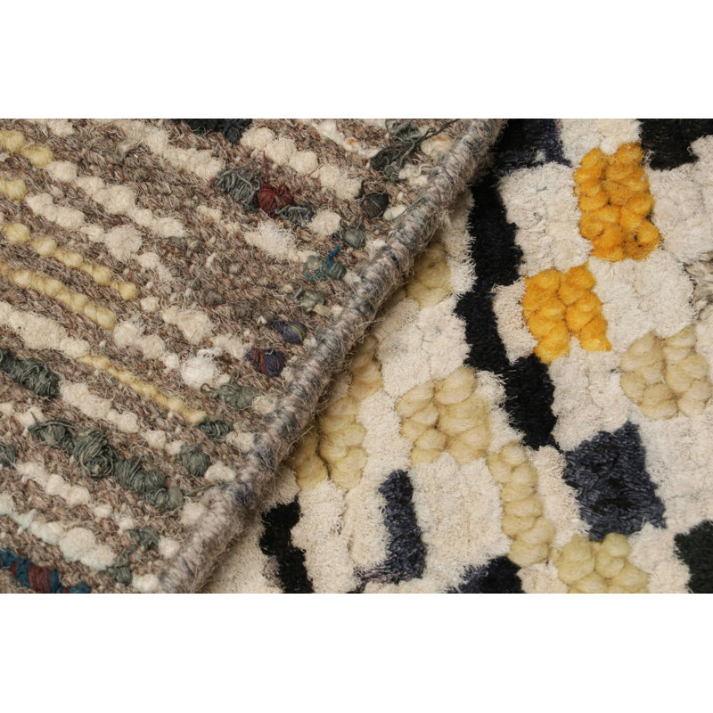 Handmade Silk and Wool Area Rug