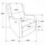 Fauteuil inclinable rembourré avec accoudoirs