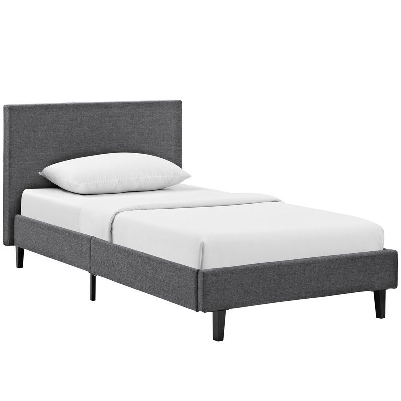 Base de lit Modway, Gris, Simple
