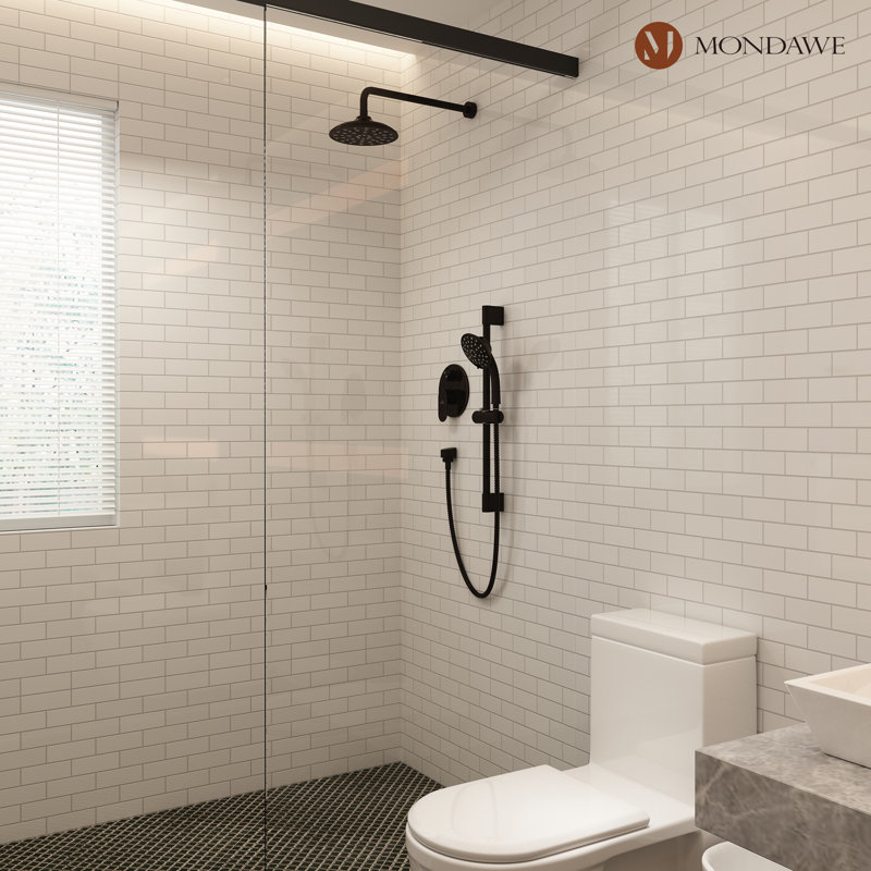 Bronze Oil-Rubbed Dual Shower System with Adjustable Handheld