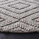 Russo Geometric Handmade Flatweave Silver Area Rug