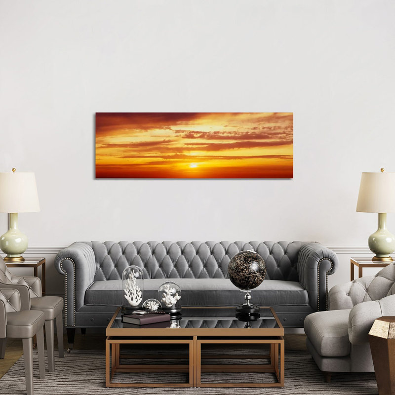 Santorini, Greece by Panoramic Images - Wrapped Canvas Panoramic Print, 152.4 cm H x 50.8 cm W x 1.91 cm D