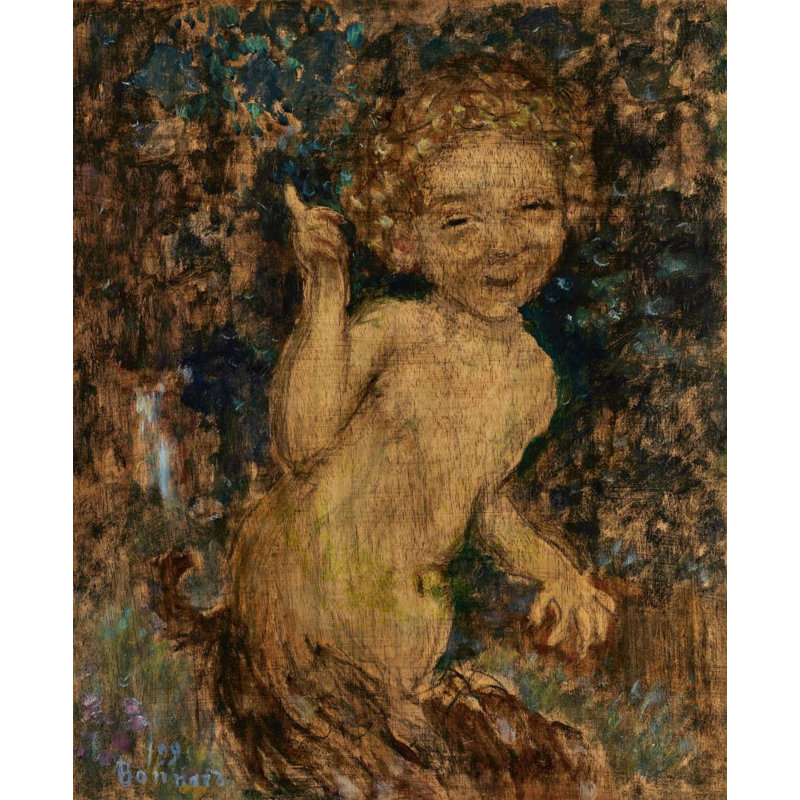 «The Faun» par Pierre Bonnard - Art mural sur toile tendue avec châssis, H 18 po x l 14 po