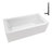 Streamline 66 in. x 32 in. Acrylic Left-Hand Drain Alcove Bathtub in Glossy White With External Drain-101700149