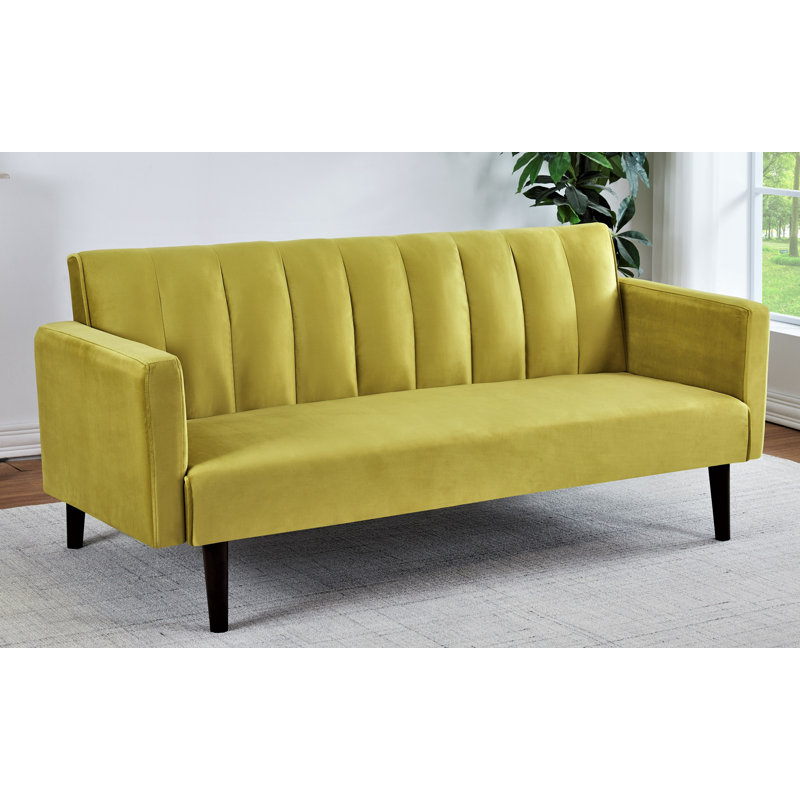 72 inches wide convertible sofa bed, Gray Polyester