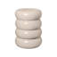 TORU Round Ceramic Side Table - Off White-166529199